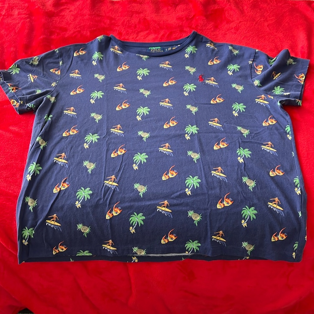 Im selling a Ralph Lauren Polo shirt with Hawaiian Vibes on it